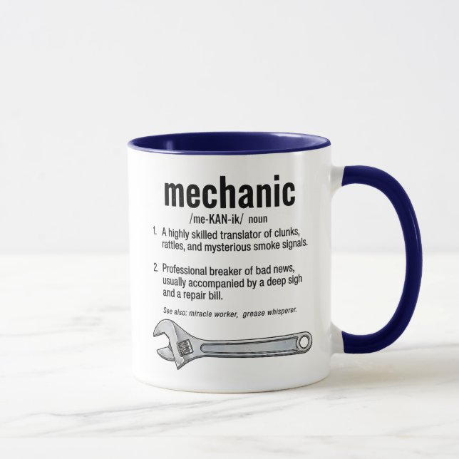 Mechanic Definition  Mug (Right)