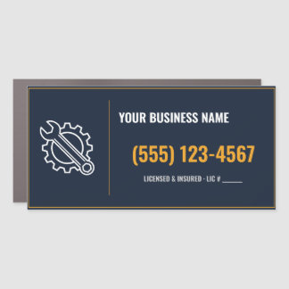 Mechanic Door Sign Magnet, Custom Business Name