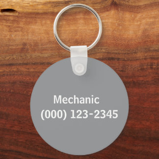 mechanic editable keychain