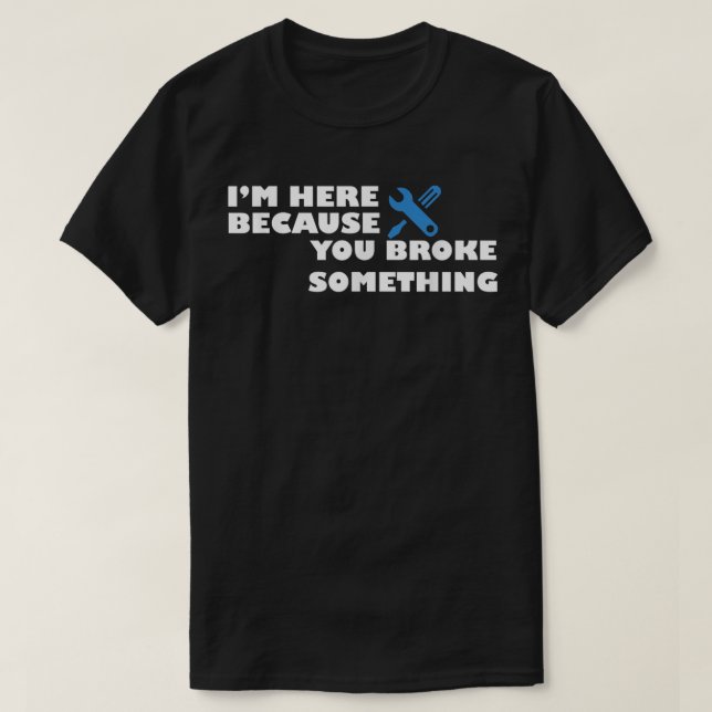 Mechanic Electrician Plumber Dad Father Papa Grand T-Shirt (Design Front)