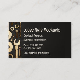 Mechanic, Engineer, Fix-it Handyman Business Card