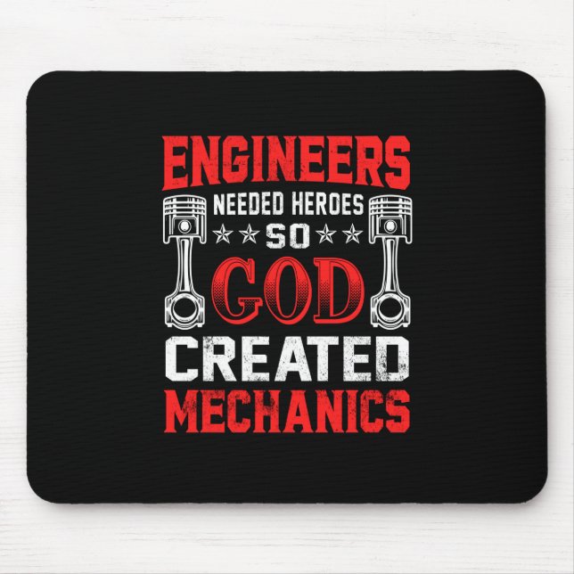 Mechanic Engineers Needed Heroes Mouse Pad (Front)