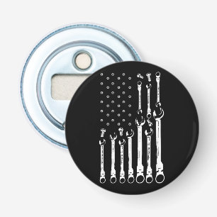 Mechanic Flag American Patriotic Flag Car Mechanic Bottle Opener