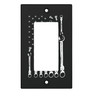 Mechanic Flag American Patriotic Flag Car Mechanic Light Switch Cover