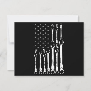 Mechanic Flag American Patriotic Flag Car Mechanic Save The Date