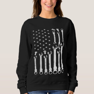 Mechanic Flag Patriotic Mechanic Usa Flag Sweatshirt