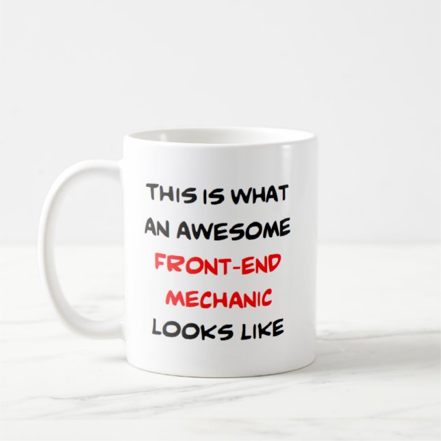 mechanic front-end, awesome coffee mug (Left)