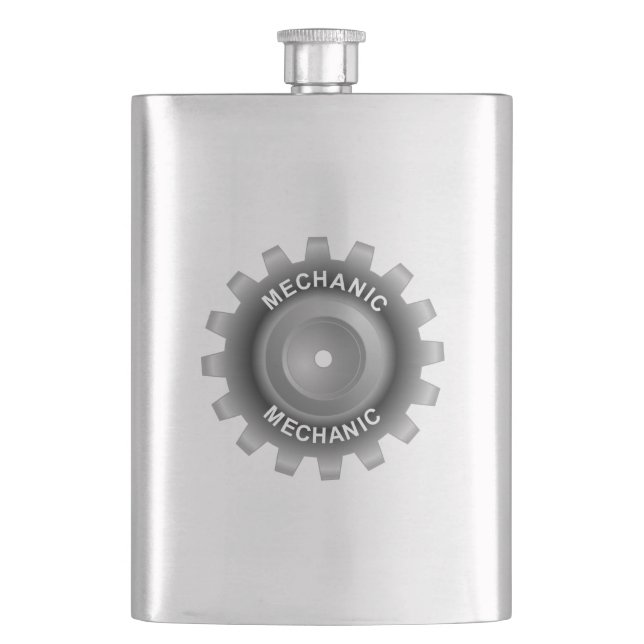 Mechanic Gear Flask (Front)