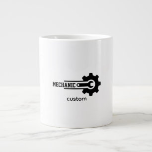 Mechanic Gear Logo – Automotive & Workshop Design Giant Coffee Mug