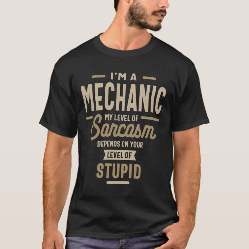 Mechanic Gift Funny Job Title Profession  T_Shirt