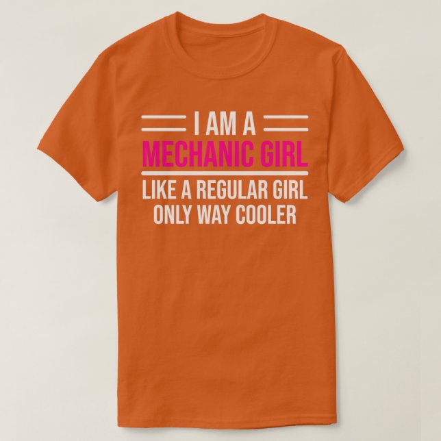 Mechanic Girl Funny Female Mechanic T  T-Shirt (Design Front)