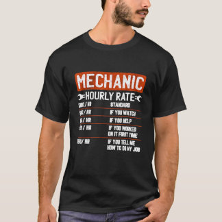 Mechanic Hourly Rate For Classic Mechanical T-Shirt