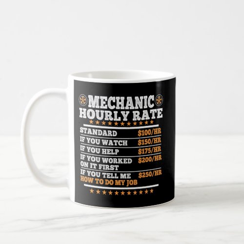 Mechanic Hourly Rate Mechanic Coffee Mug