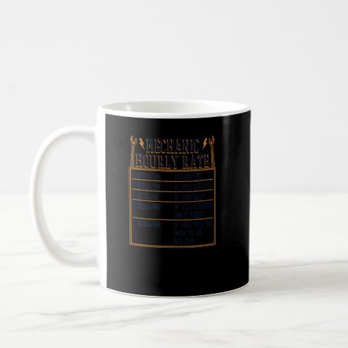 Mechanic Hourly Rate Mechatronics Engineer Auto Me Coffee Mug