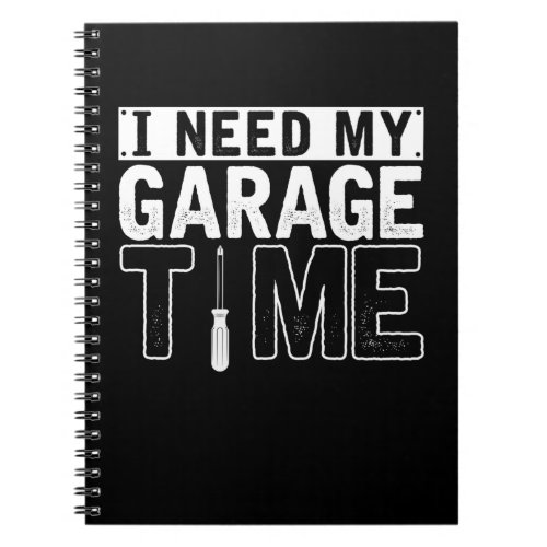 Mechanic Husband Garage Workshop Dad Handyman Notebook