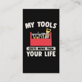 Mechanic Husband Handyman Dad Tools Business Card