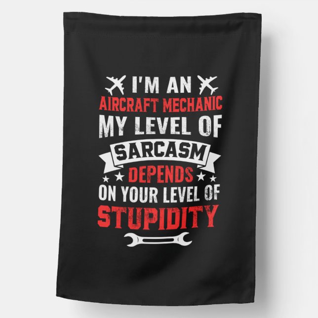 Mechanic I Am An Aircraft Mechanic House Flag (Front)
