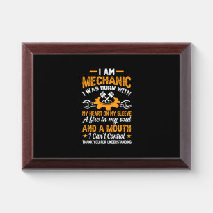Mechanic I Am Mechanic Award Plaque
