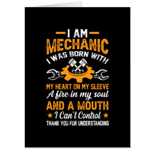 Mechanic I Am Mechanic Card