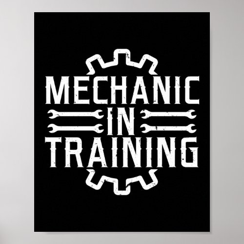 Mechanic In Training Diesel Mechanic Aircraft Poster