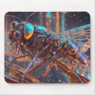 Mechanic Insect Fly Futuristic Digital art Mouse Pad