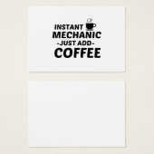 MECHANIC INSTANT JUST ADD COFFEE (Front & Back)