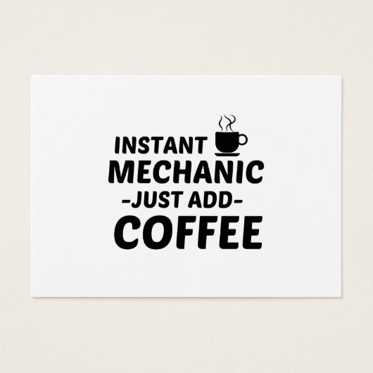MECHANIC INSTANT JUST ADD COFFEE (Front)