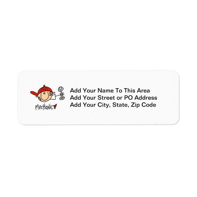 Mechanic Label (Front)