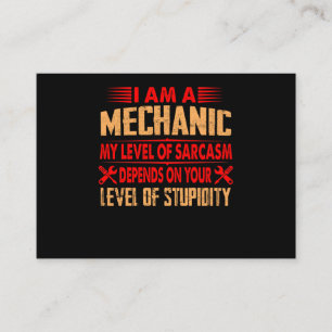 Mechanic Lovers I Am A Mechanic Enclosure Card
