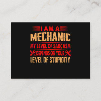 Mechanic Lovers | I Am A Mechanic Enclosure Card