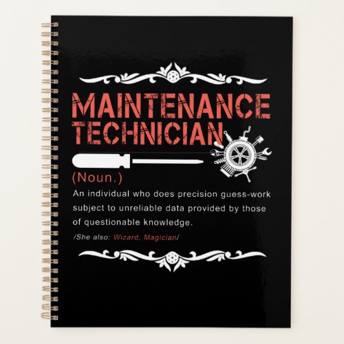 Mechanic Lovers Maintenance Technician Definition Planner