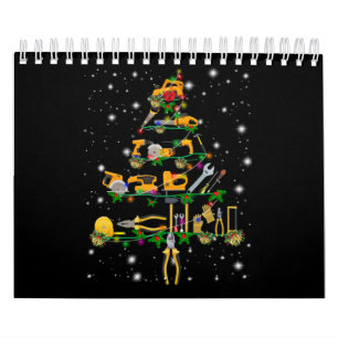 Mechanic Lovers Mechanic Christmas Tree Calendar