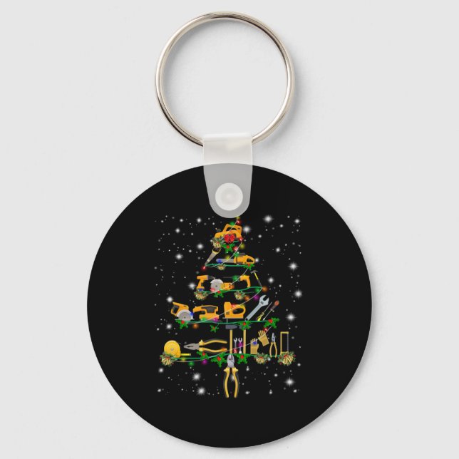 Mechanic Lovers | Mechanic Christmas Tree Keychain (Front)