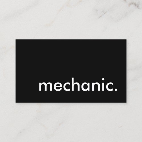 mechanic loyalty punch card