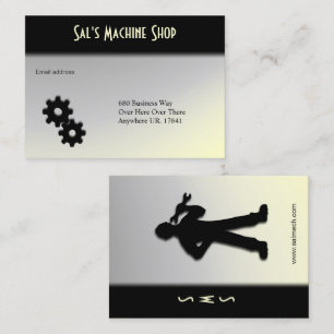 Mechanic / Machine Gold Business Card