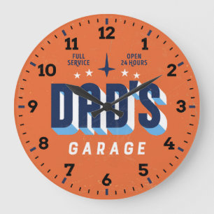 Mechanic - Man Cave - Garage - Retro-Style Clock