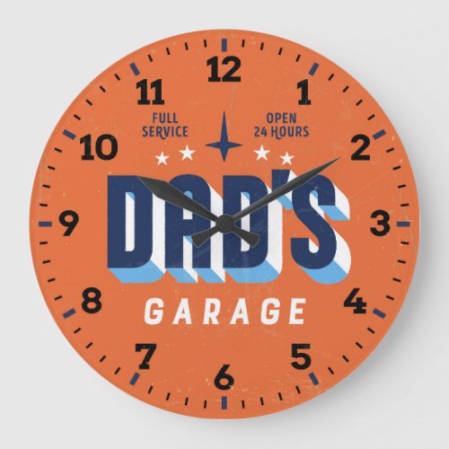 Mechanic _ Man Cave _ Garage _ Retro_Style Clock