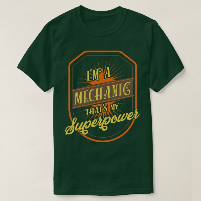 Mechanic Mechanist T-Shirt (Design Front)