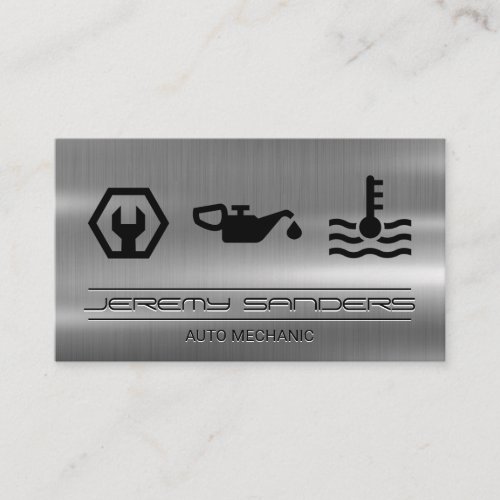 Mechanic   Metal  Tools Services Business Card