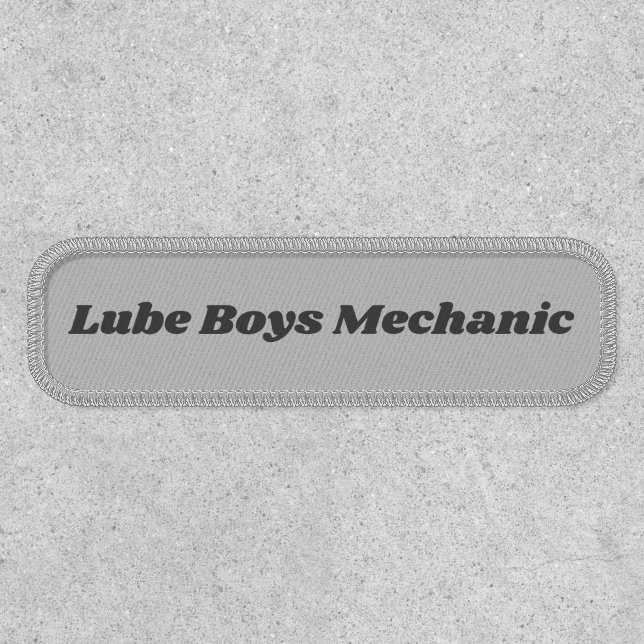 Mechanic Name Template  Patch (Front)