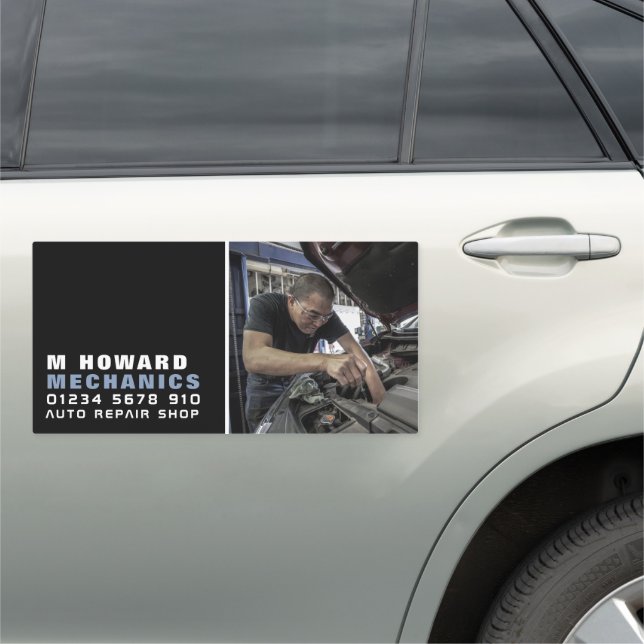 Mechanic Photo, Auto Mechanic & Repairs Car Magnet (In Situ)