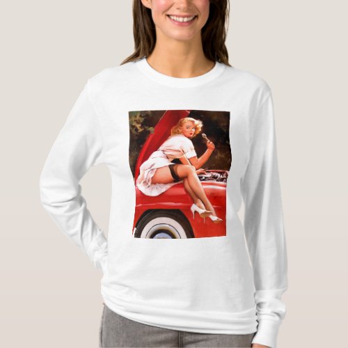 Mechanic Pin Up T_Shirt