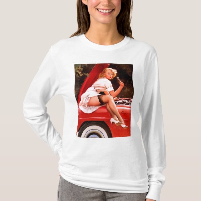 Mechanic Pin Up T-Shirt (Front)