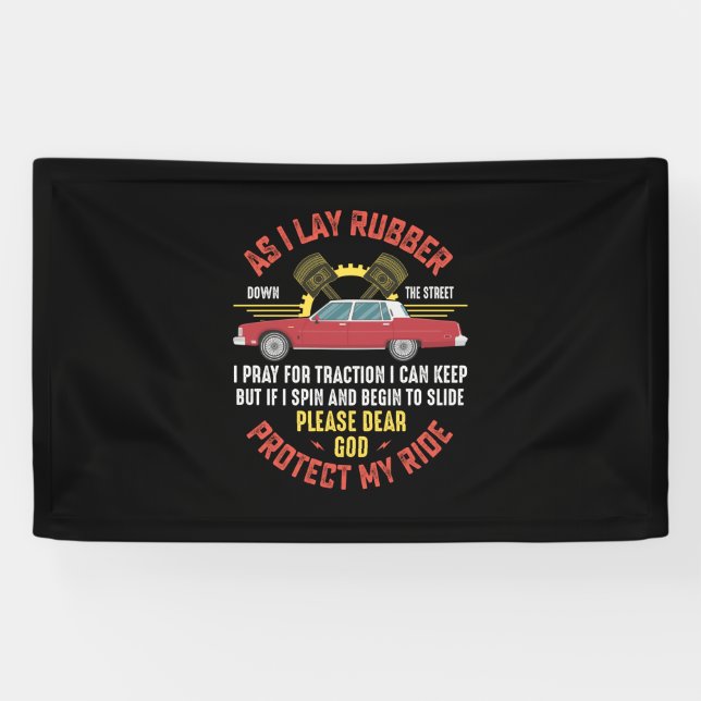 Mechanic Protect My Ride Banner (Horizontal)