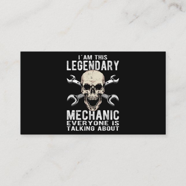 Mechanic Screwdriver Workshop Car Tool Tuning Sayi Business Card (Front)