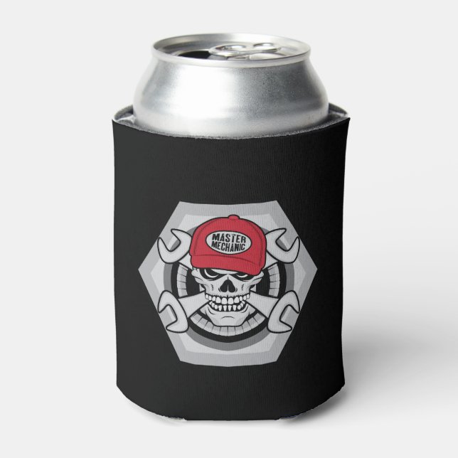 Mechanic Skull Can Cooler (Can Front)