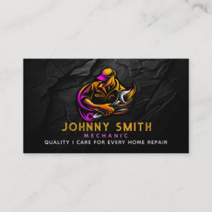 Mechanic Slogans Business Cards