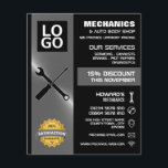 Mechanic Tools, Auto Mechanic/Repairs Advertising Flyer<br><div class="desc">Mechanic Tools,  Auto Mechanic & Repairs Advertising Flyers By The Business Card Store.</div>