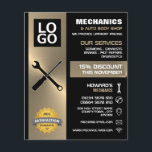Mechanic Tools, Auto Mechanic/Repairs Advertising Flyer<br><div class="desc">Mechanic Tools,  Auto Mechanic & Repairs Advertising Flyers By The Business Card Store.</div>