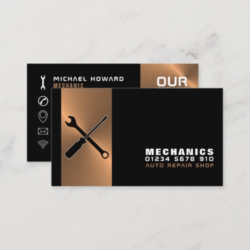 Mechanic Tools Auto Mechanic  Repairs Business Card